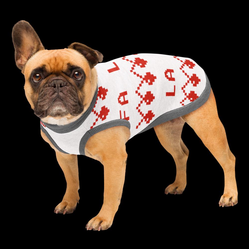 Custom Festive Holiday Knitted pet sweater sizes  XL