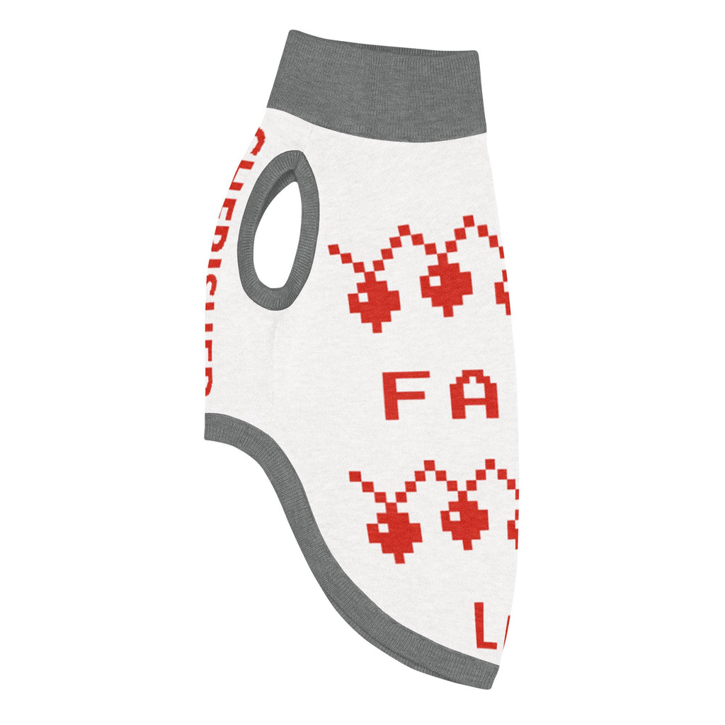 Custom Festive Holiday Knitted pet sweater sizes  XL