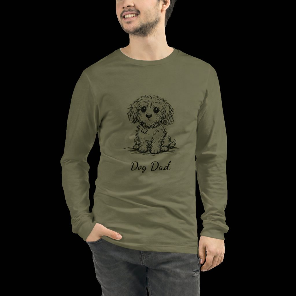 Personalized Unisex Long Sleeve T-Shirt| Custom Pup Name Dog Lover