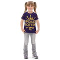 Spoiled Rotten Kids Tee - Gold Crown Graphic, Size 2T-7, matching set.
