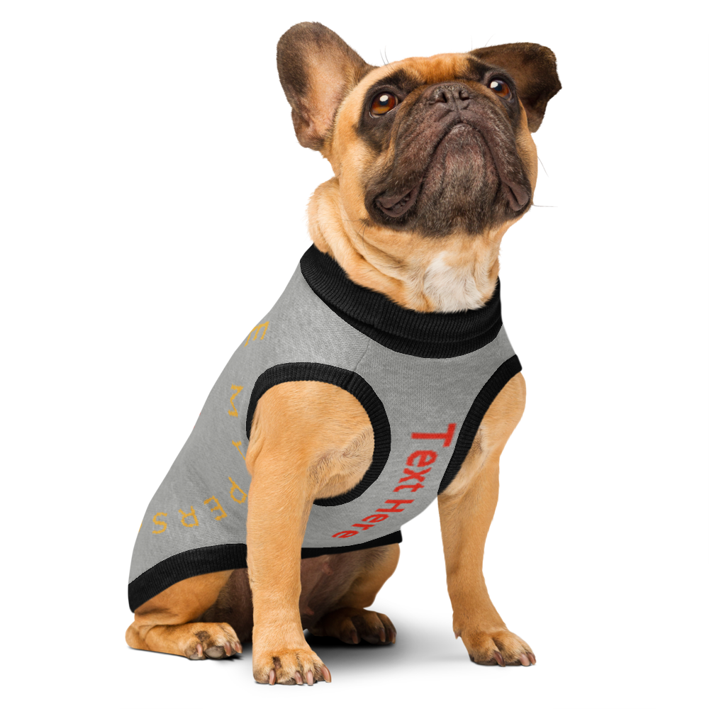 Personalized Knitted pet sweater, Color Gray and Black, "You are my Person" Size M &L