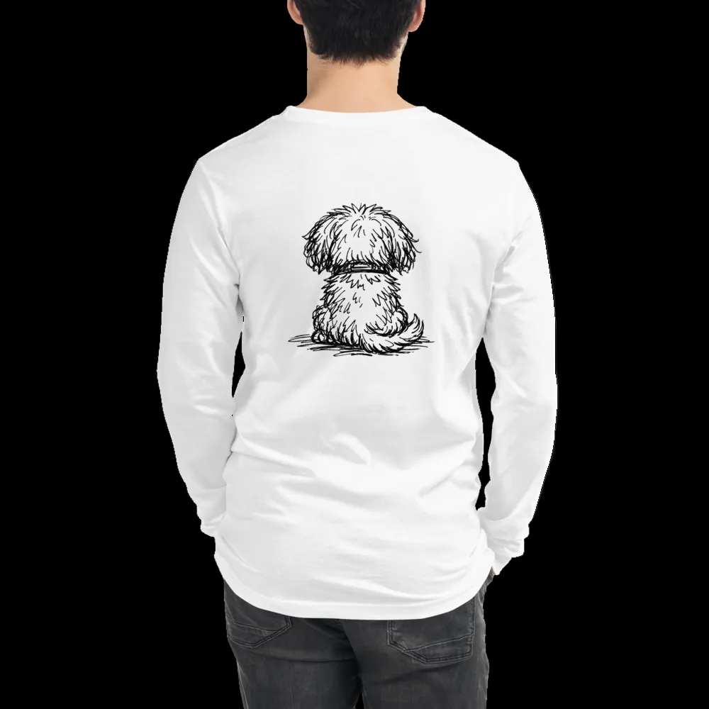 Personalized Unisex Long Sleeve T-Shirt| Custom Pup Name Dog Lover