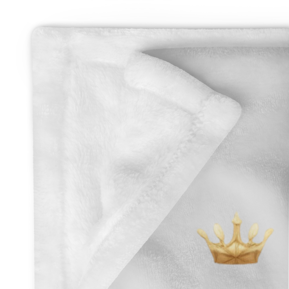 Personalized Pet Throw Blanket – Whisper Crown Design
